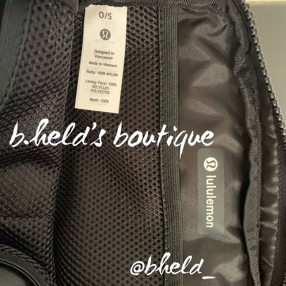 lululemon Everywhere Belt Bag in Black with Gold Zipper OS (1L) Brand New NWT - Picture 15 of 16